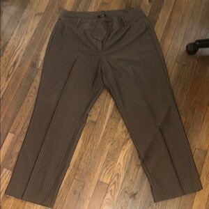 Brown Pinstripe Women’s Pants